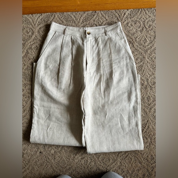 Reformation Linen Pants Size 8 Petite NWOT - Picture 3 of 3